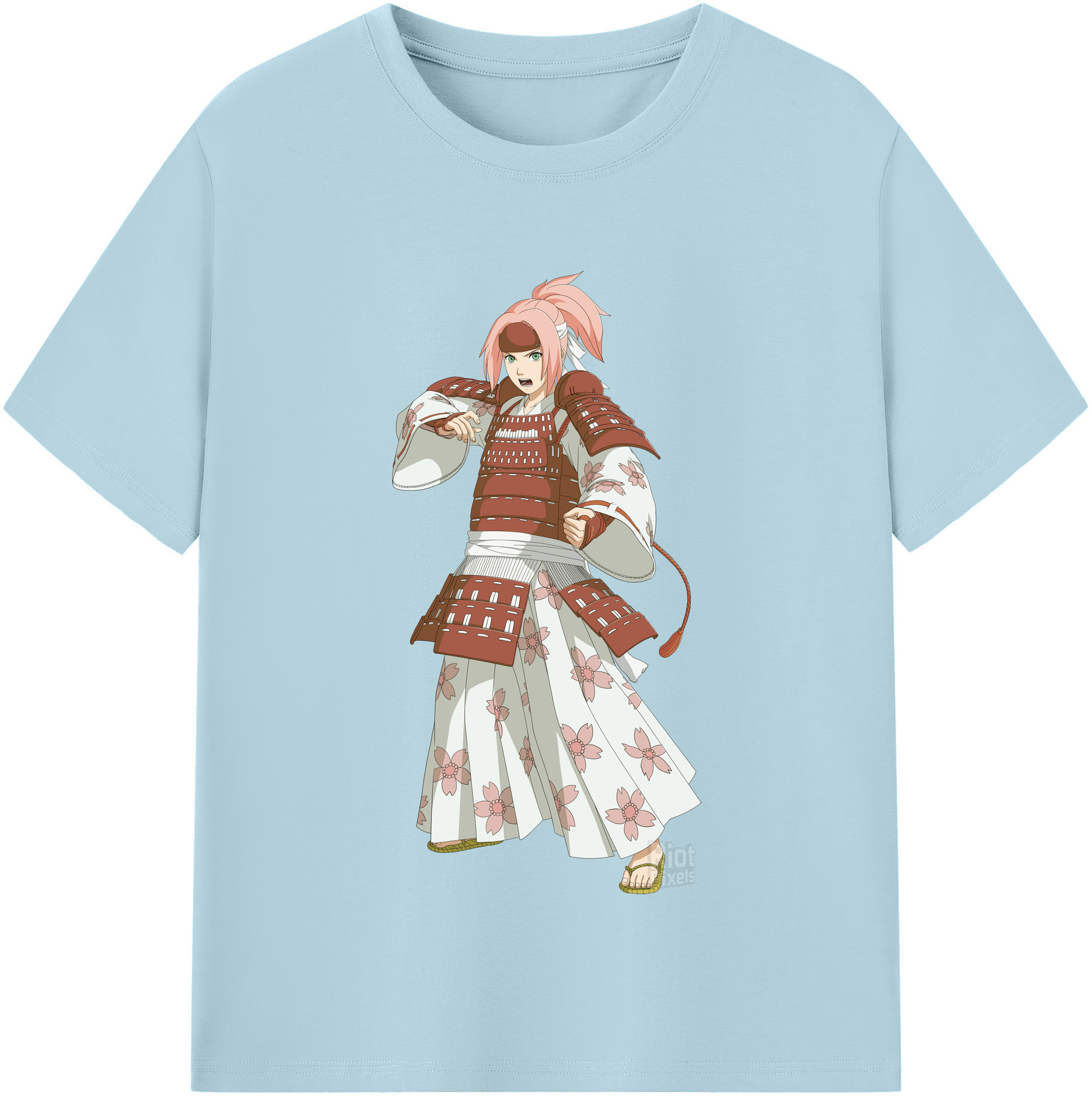 （画像用） NARUTO -ナルト- 春野サクラ Haruno Sakura 綿100％半袖Tシャツ（フロントプリント）
